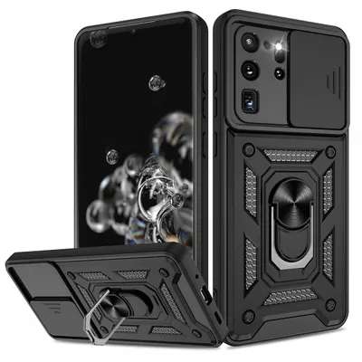 Husa pentru Samsung Galaxy S20 Ultra 5G G988 / S20 Ultra G988, Techsuit, CamShield, Neagra