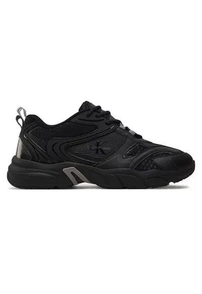 Pantofi sport pentru Barbati - retro tennis low mix ml met - YM0YM00931-0GT - Negru - Negru
