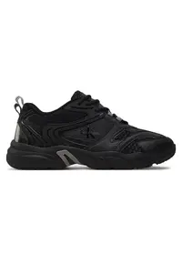 Pantofi sport pentru Barbati - retro tennis low mix ml met - YM0YM00931-0GT - Negru - Negru