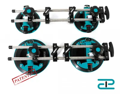 Sistem de fixare si ajustare cu 2 ventuze cu vaccum, 150mm (detasabile) pt. placi ceramice - BIHUI-LFTSA6