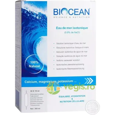 Plasma Izotonica - Energie, Hidratare si Nutritie Celulara 30x10ml