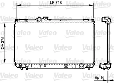 Radiator motor potrivit LEXUS IS I, IS SPORTCROSS 2.0