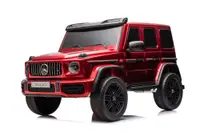 Masinuta electrica Mercedes G63, 2 locuri, 4x4, 800W, 24V 14Ah, player MP4, rosu metalizat