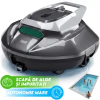 Robot Curatare Piscina iHunt BRO Robo Pool Cleaner P5, Smart Auto-Docking, Auto-Scufundare, Rezervor 2.5L, Filtru Fin 200μm, Autonomie Mare, Fara Fir