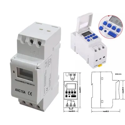 Botric - Ceas programator digital BHC-25A (montaj pe sina / 2module)