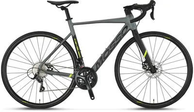 Bicicleta Mosso cursiera Cavalier Sora, roata 28 , 18 viteze, cadru 540mm din aluminiu, gri ,frana disc
