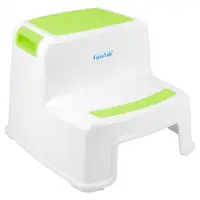 Scaunel inaltator WC pentru copii, Two Step Stoll Alb/Verde