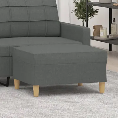 vidaXL Taburet, gri închis, 70x55x41 cm, material textil