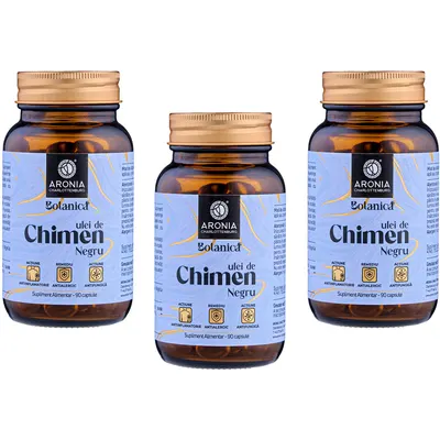 Pachet Ulei de Chimen Negru (Negrilica) 3x90cps
