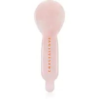 Crystallove Rose Quartz Spoon Eye Gua Sha accesoriu de masaj pentru zona ochilor 1 buc