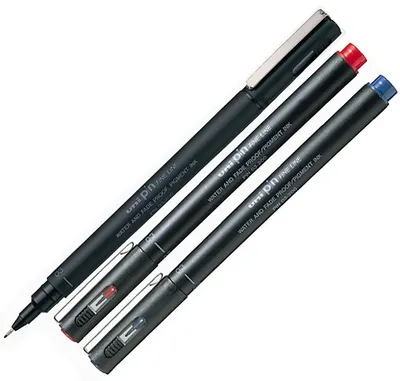 Liner Uniball Pin Fine – Rosu, 0.3 mm