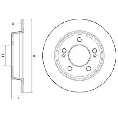 Disc frana DELPHI BG4559C