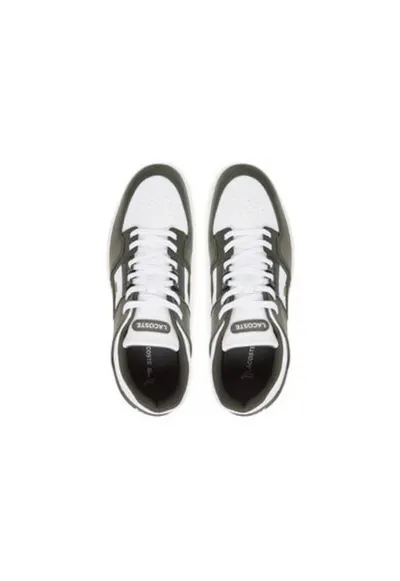 Pantofi sport barbati - 749SMA0037 - Piele naturala - 46 EU - Alb/Verde - Alb/Verde