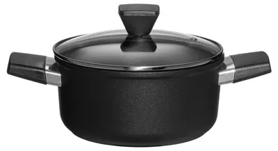Oală Maku - Graphene, cu capac, 20 cm, 2.7 l