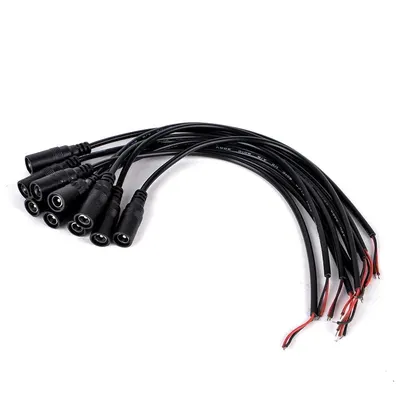 Mufa Alimentare DC 2,1/5,5MM Mama cu Cablu 60Cm Engros