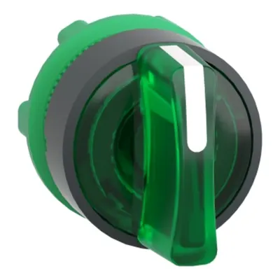 Cap de Selector Iluminat, 3 Pozitii, Ø 22, Verde