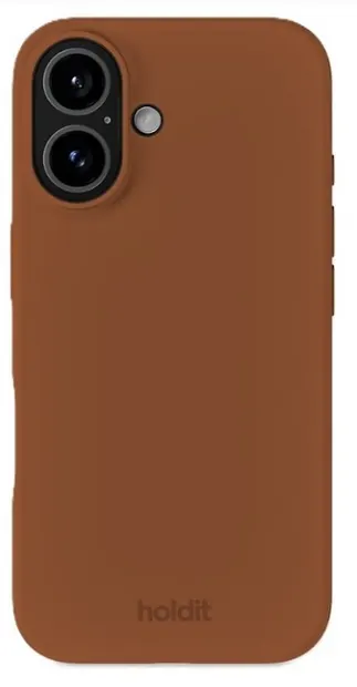 Husă Holdit - Silicone, iPhone 16, Almond Brown