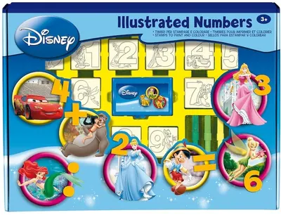 Kit creativ Multiprint - Personaje Disney, cu 26 de timbre