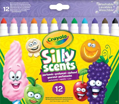 Markere aromate Crayola Silly Scents – 12 culori