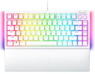 Tastatură mecanică Razer - BlackWidow V4 75, Orange, RGB, White Ed