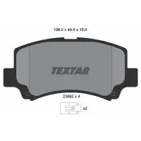 Set placute frana, frana disc TEXTAR 2366201