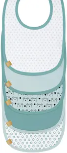Set de bavete Lassig - Cu cățeluși, pentru băiat, 5 bucăți