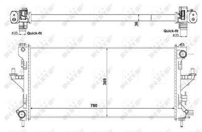Radiator apa racire motor CITROEN JUMPER; FIAT DUCATO; PEUGEOT BOXER 2.3D 3.0CNG 3.0D dupa 2006