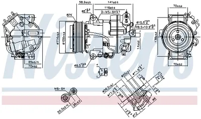 Compresor AC clima OPEL ASTRA J, ASTRA J GTC, CASCADA, ZAFIRA C 2.0D dupa 2009