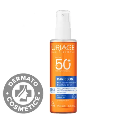 Ulei uscat cu protectie solara SPF50+ Bariesun, 200ml, Uriage