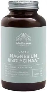 Mattisson Healthstyle Vegan Magnesium Bisglycinate, 180 tablete