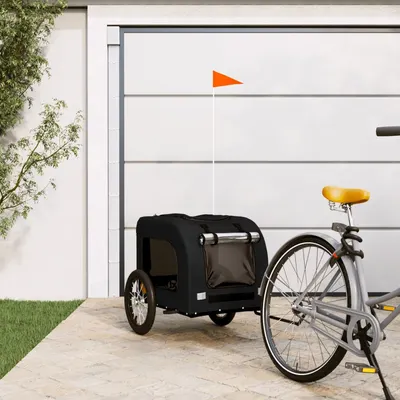 Gossi remorca bicicleta animale companie, negru, textil oxford/fier