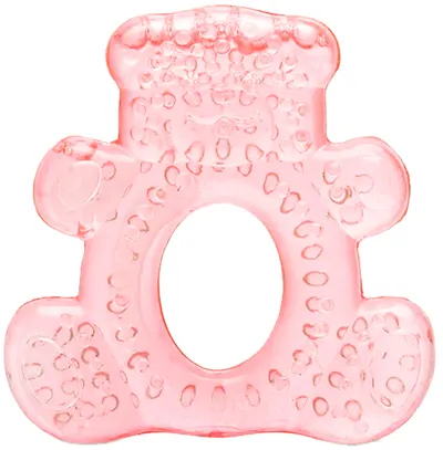 Inel gingival Lorelli Baby Care - Urs, Shell pink