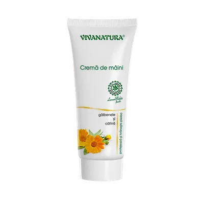Crema de maini cu galbenele si catina, 75ml, VivaNatura