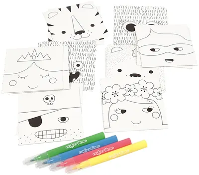 Carduri de memorie pentru colorat Creativ Company - 16 buc, c 4 markere