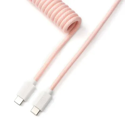 Cablu pentru tastatură Keychron – Aviator, 1.36 m, roz deschis