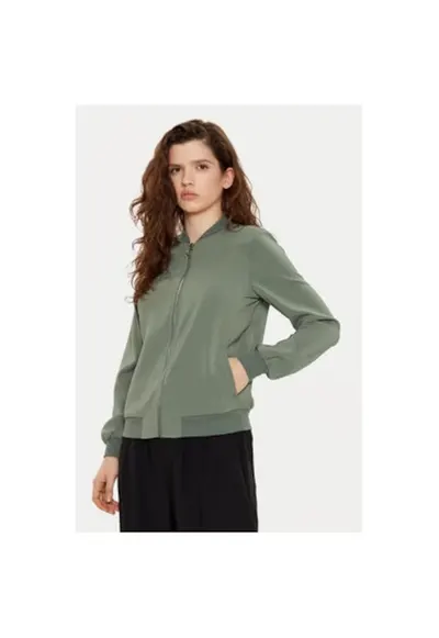Geaca dama - 304785733 - Poliester reciclat/Poliester - Verde - Verde