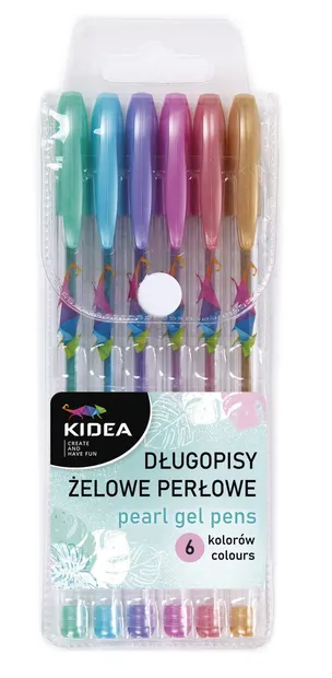 Pix cu gel perlat Kidea - 6 culori