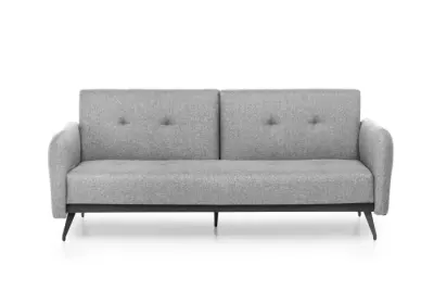 Canapea extensibila RON, 3 locuri, gri, 225x100x90 cm