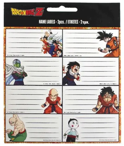 Etichete școlare GIM - Dragon Ball, 16 buc