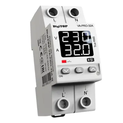 Releu monofazic protectie tensiune minima sau maxima 32A VA-PRO-32A