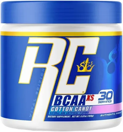 BCAA Powder XS, vată de zahăr, 189 g, Ronnie Coleman