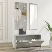 Gossi set pantofare 3 in 1, gri beton, lemn prelucrat