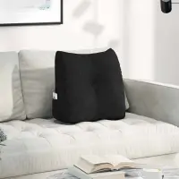 vidaXL Perna pentru spate Negru 45 x 24 x 50 cm țesătură