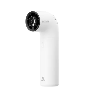 Ventilator manual Aecooly Aero, 4 viteze, 15000 RPM, 8 m/s, 2000 mAh, alb