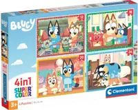Puzzle pentru copii Clementoni 4 în 1 - Bluey
