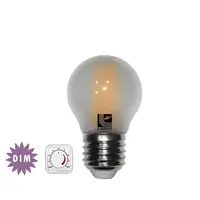Bec sferic mat cu LED COG E27 dimabil 4W (≈48w) lumina rece 480lm L 74mm