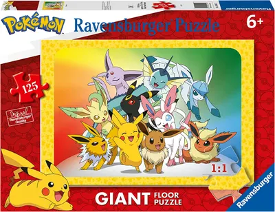 Puzzle pentru podea Ravensburger din 125 de piese - Pokemon