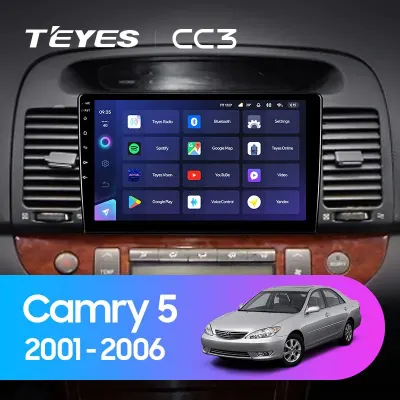 Navigatie Auto cu Asistenta AI Teyes CC4 PRO Toyota Camry 5 2001-2006 8+128GB 9.5" QLED, Android 13, 5G, 7.1 DSP, CarPlay