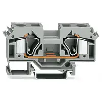 2-conductor through terminal block; 16 mm²; suitable for Ex e II applications; lateral marker slots; for DIN-rail 35 x 15 and 35 x 7.5; CAGE CLAMP®; 16,00 mm²; light gray