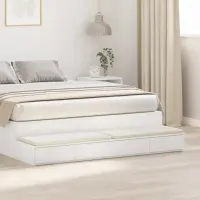 vidaXL Sertare pentru pat Alb 150 x 36,5 x 16,5 cm Lemn prelucrat